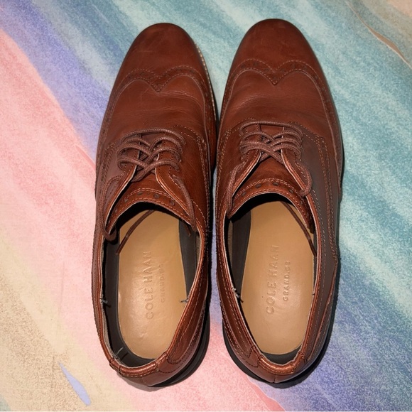 Cole Haan Men's OriginalGrand Wingtip Oxford Brown size 8.5 - Picture 7 of 10
